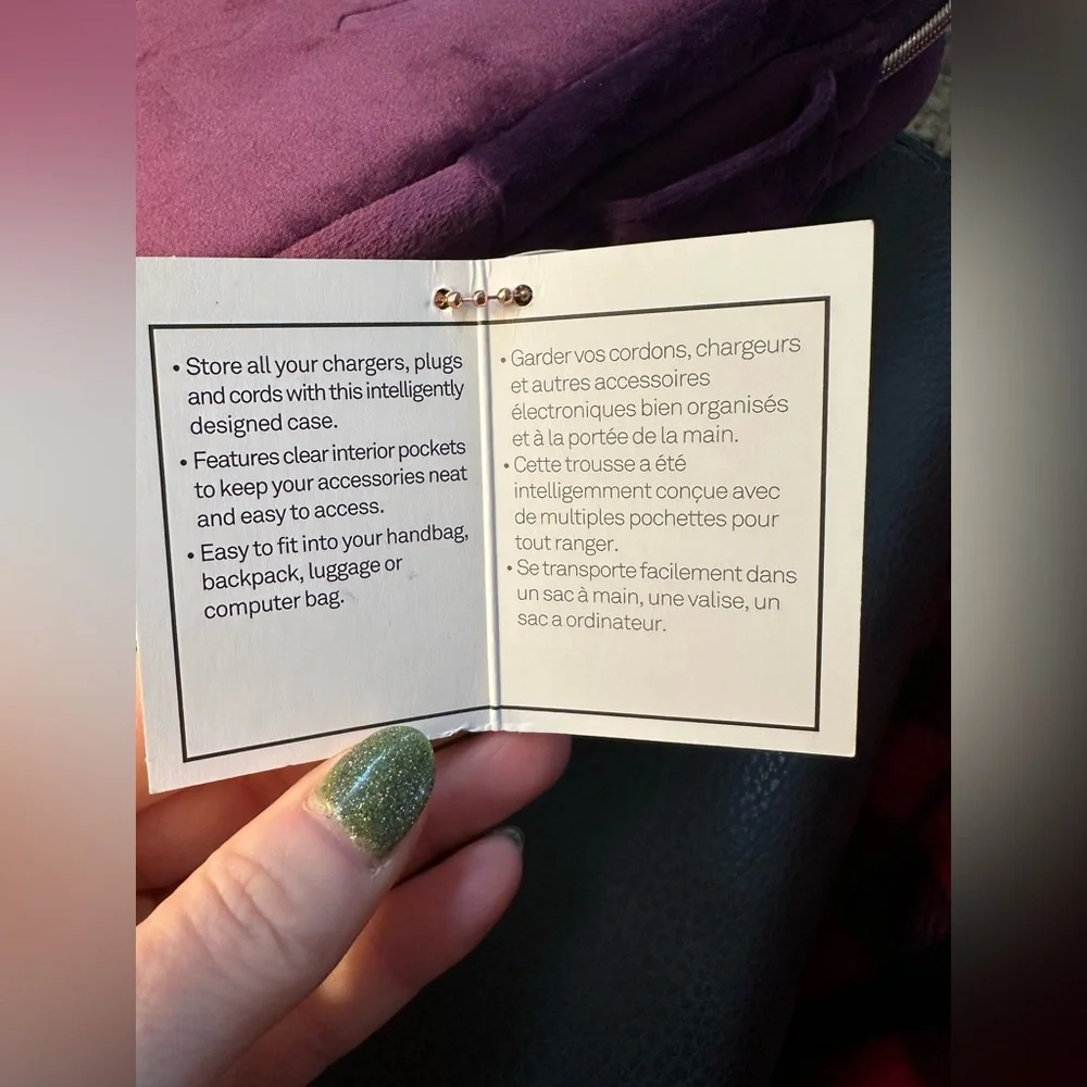 MY TAGALONGS Network Case, Purple Velour
